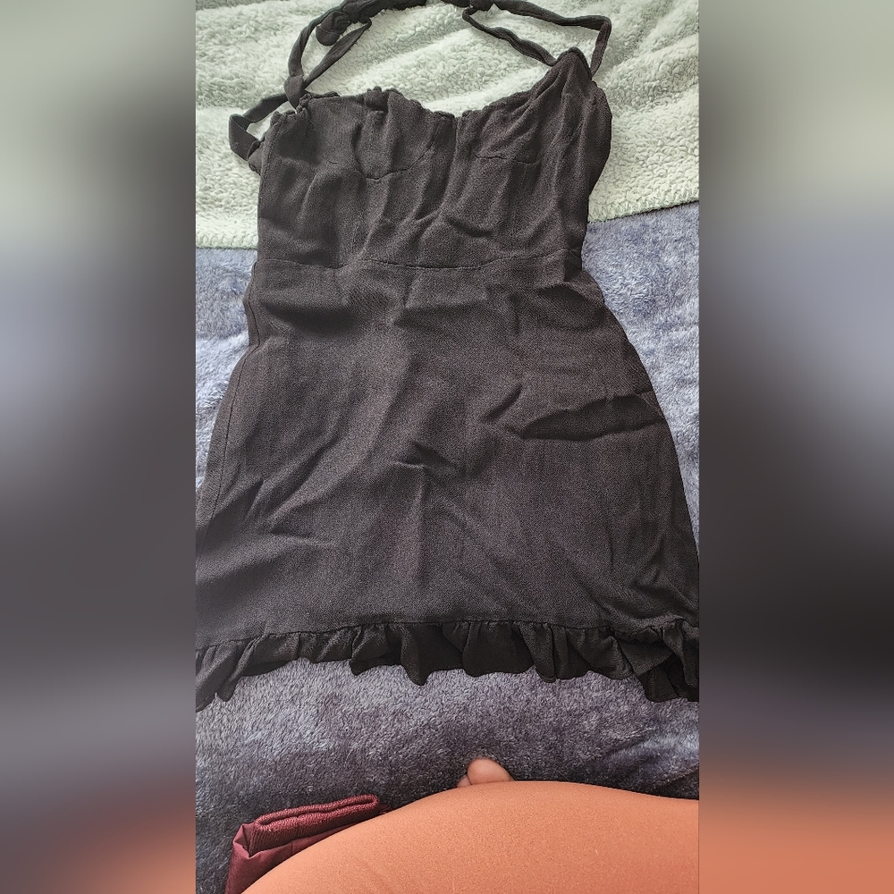 Reformation Black Christine dress Size 2P